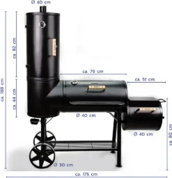 TAINO CHIEF 130kg Smoker Inkl. 3er Set Roste BBQ Räucherofen Holzkohle Grill -Günstiges Laube Lust Geschäft 58dbb0a6f3f66dd9880e314cccb1e660 1
