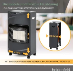 Heidenfeld Gas Heizstrahler Inferno GH100 -Günstiges Laube Lust Geschäft 5970b957e5ae0af8fc16cc670e82af80