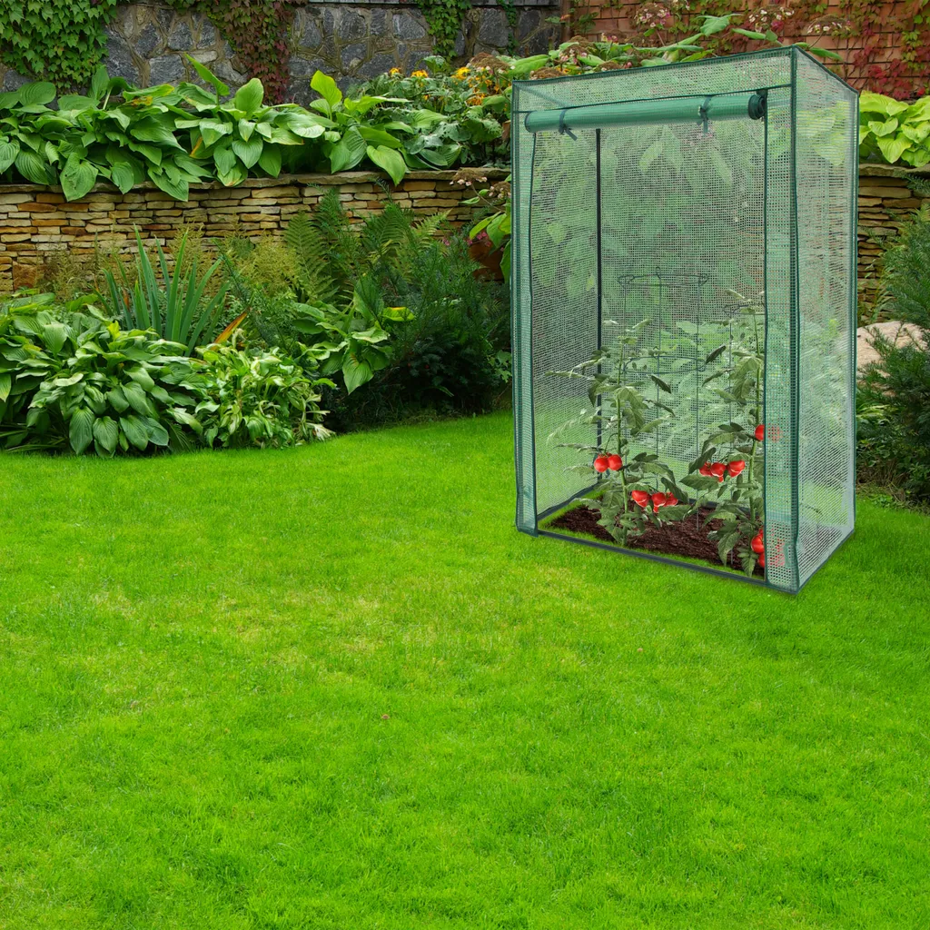 Relaxdays Gewächshaus Für Tomaten Mit Schrägdach 4 Relaxdays Gewächshaus Für Tomaten Mit Schrägdach – Bild 2