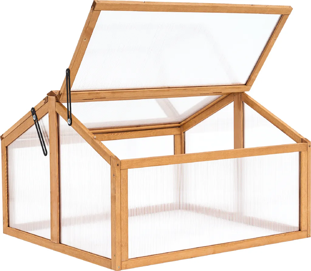 MCombo Frühbeet Gewächshaus Treibhaus 2 Dachfenster Holz Und Polycarbonat 0145 4 MCombo Frühbeet Gewächshaus Treibhaus 2 Dachfenster Holz Und Polycarbonat 0145 – Bild 2