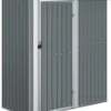 VidaXL Geräteschuppen Grau 180,5x97x209,5 Cm Verzinkter Stahl -Günstiges Laube Lust Geschäft 5ac57c081f2ff97315e24d7524cb2a95