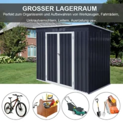 Metall-Gartenhaus Juan, Metall Gartenhaus Juan Geräteschuppen Geräteschrank Gerätehaus Pultdach Doppeltür 14 Metall-Gartenhaus Juan, Metall Gartenhaus Juan Geräteschuppen Geräteschrank Gerätehaus Pultdach Doppeltür -Günstiges Laube Lust Geschäft 5ac6727577dda4a4f206f5d7103eea64