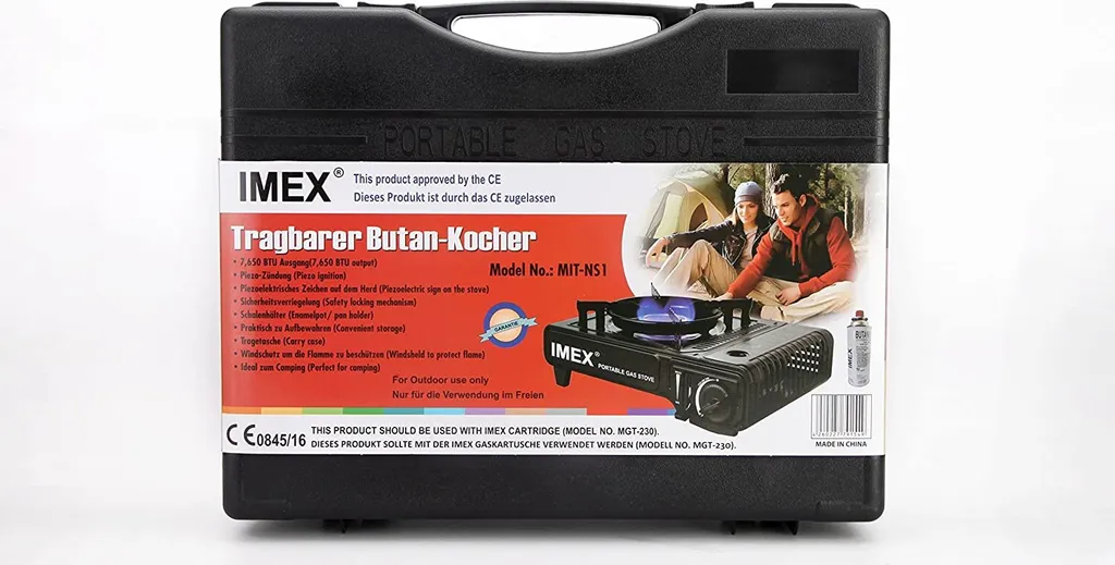 IMEX Camping Gaskocher Set Butan-Kocher Outdoor Im Tragekoffer - Ohne Gaskartuschen 3 IMEX Camping Gaskocher Set Butan-Kocher Outdoor Im Tragekoffer - Ohne Gaskartuschen