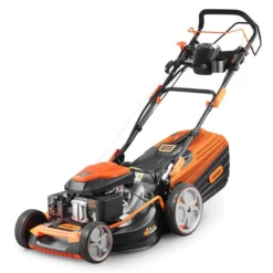 FUXTEC 4in1 Benzin Rasenmäher FX-RM5396PesPRO – 53cm Schnittbreite & 6PS / 4,4 KW – 196ccm Hubraum Mit 60l Grasfangkorb – E-Start Und Selbstantrieb -Günstiges Laube Lust Geschäft 5b4536c151a450d8ea56e64e83ff0f21