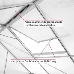 Tectake Gewächshaus Aus Aluminium Ohne Fundament - 190 X 185 X 195 Cm -Günstiges Laube Lust Geschäft 5d1252f0fabbdf63797cba693c691dc1