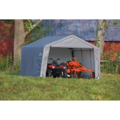Foliengerätehaus Shelter Logic Shed-in-a-Box 13,7m² Grau 370x370cm -Günstiges Laube Lust Geschäft 5d512f69f89e2f087660b1d14ff47814