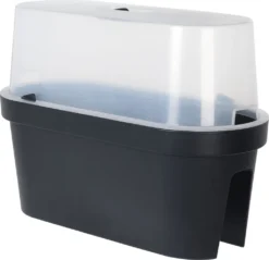 Balkon Blumentopf Mit Deckel 59 Cm - Gewächshaus Balkongeländer