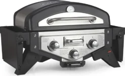 El Fuego Tischgasgrill Smoker "Medison" Silber Gasgrill/Grill/Steak/BBQ -Günstiges Laube Lust Geschäft 5fc8d8c8aa55d69cbd344b56d502efb5