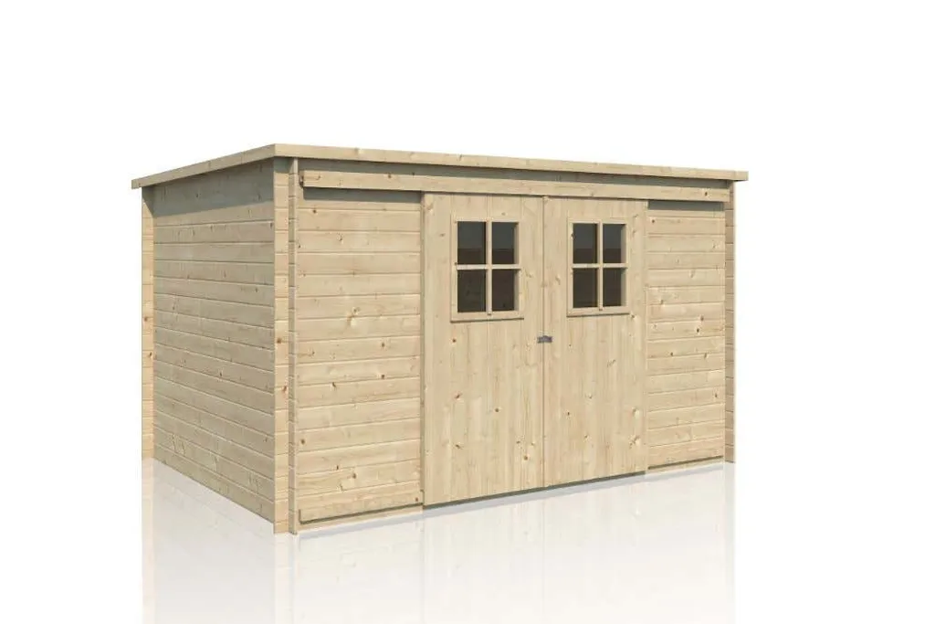 Alpholz Gerätehaus Vera Aus Holz In Naturbelassen Geräteschrank Wandstärke: 19 Mm Gartenhaus 4 Alpholz Gerätehaus Vera Aus Holz In Naturbelassen Geräteschrank Wandstärke: 19 Mm Gartenhaus – Bild 2