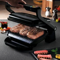 TEFAL Kontaktgrill Optigrill+ GC7128 (Elektrisch, 2000 Watt, 6 Grillprogramme, Lichtindikator, 33,3 X 20 Cm Grillfläche, -Günstiges Laube Lust Geschäft 603178f4c5d8ddc3f884668bb3a6780e