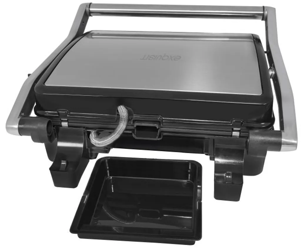 Exquisit Kontaktgrill KG 6102 Isw | Antihaftbeschichtete Grillplatten | Stufenlos Einstellbar | 2000 Watt | Edelstahl 5 Exquisit Kontaktgrill KG 6102 Isw | Antihaftbeschichtete Grillplatten | Stufenlos Einstellbar | 2000 Watt | Edelstahl – Bild 3