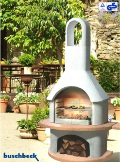 Buschbeck Gartengrillkamin Carmen Grau-Terrakotta 90001.000 -Günstiges Laube Lust Geschäft 607fa5db7402be0e32cde7b75879b2e4