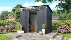 Pergart Gerätehaus "Lübeck 86" Anthrazit 4,05 M² -Günstiges Laube Lust Geschäft 60f3fbd919dfb45b1b0aea7cf8b4f87c