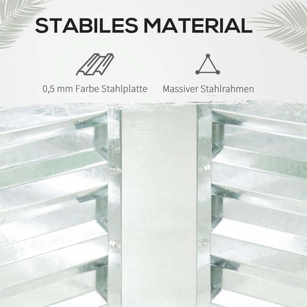 Outsunny Foliengewächshaus Frühbeet Mit Tür Zum Aufrollen Gewächshaus Treibhaus Tomatenhaus 127 X 95 X 92 Cm Grün 7 Outsunny Foliengewächshaus Frühbeet Mit Tür Zum Aufrollen Gewächshaus Treibhaus Tomatenhaus 127 X 95 X 92 Cm Grün – Bild 5