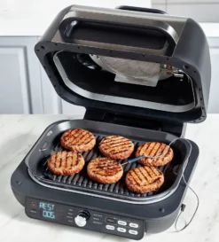 Ninja AG651EU Foodi MAX PRO Grill & Heißluftfritteuse, 7 Zubereitungsfunktionen, 2 Grillplatten, 3,8 L - Silber/Schwarz -Günstiges Laube Lust Geschäft 6273cd34af6de4be6a74223e20edf7be