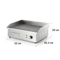 Klarstein Grillmeile 3000R Pro Gusseisen Grillplatte Elektrisch, Grillfläche: 54,5 X 35 Cm (geriffelt), Stufenlos 50-300 °C, 3000 Watt, Profi Elektrogrill Mit Spritzschutz, Edelstahl 19 Klarstein Grillmeile 3000R Pro Gusseisen Grillplatte Elektrisch, Grillfläche: 54,5 X 35 Cm (geriffelt), Stufenlos 50-300 °C, 3000 Watt, Profi Elektrogrill Mit Spritzschutz, Edelstahl -Günstiges Laube Lust Geschäft 6375f692d79414c0011c0cd5ea28e616
