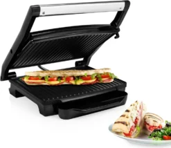 Princess Paninigrill 2000 W Schwarz Und Silbern