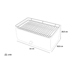 Rauchfreier Holzkohlegrill Tischgrill Mit Ventilator MerapiFarbe: Schwarz -Günstiges Laube Lust Geschäft 647ebf9e9af48c7336ff13e3afbe011f