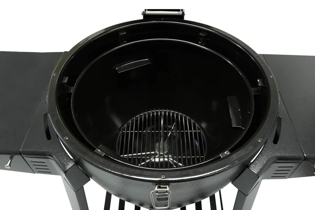 Grill Holzkohlegrill Grillwagen BBQ Barbecue Gusseisen Schwarz GRILLCHEF Kamado 15 Grill Holzkohlegrill Grillwagen BBQ Barbecue Gusseisen Schwarz GRILLCHEF Kamado – Bild 13