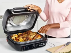 Ninja AG651EU Foodi MAX PRO Grill & Heißluftfritteuse, 7 Zubereitungsfunktionen, 2 Grillplatten, 3,8 L - Silber/Schwarz -Günstiges Laube Lust Geschäft 64f836ff7644a1900efce3bf87e8f2aa