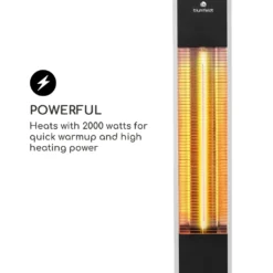 Heat Guru Infrarot-Heizstrahler 2000W 3 Heizstufen Fernbedienung -Günstiges Laube Lust Geschäft 65401c56ad2339fee7839185ee79609b