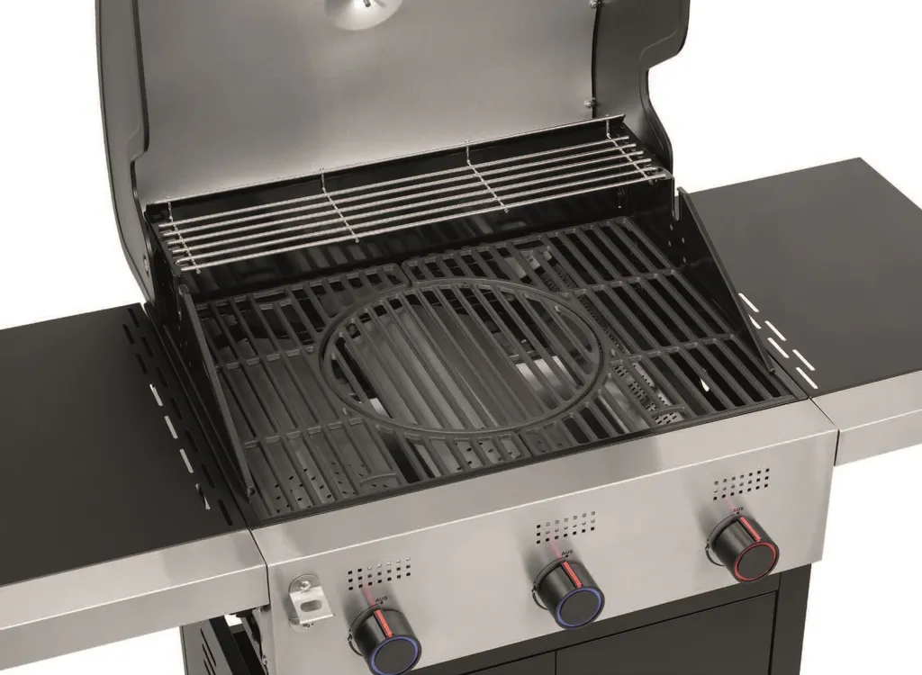 Tepro Gasgrill Keansburg 3 SE, 3-Brenner, 2x 3,2kW Und 1x 4,2kW Powerzone, Gussrost, Abklappbare Seitenablagen 4 Tepro Gasgrill Keansburg 3 SE, 3-Brenner, 2x 3,2kW Und 1x 4,2kW Powerzone, Gussrost, Abklappbare Seitenablagen – Bild 2