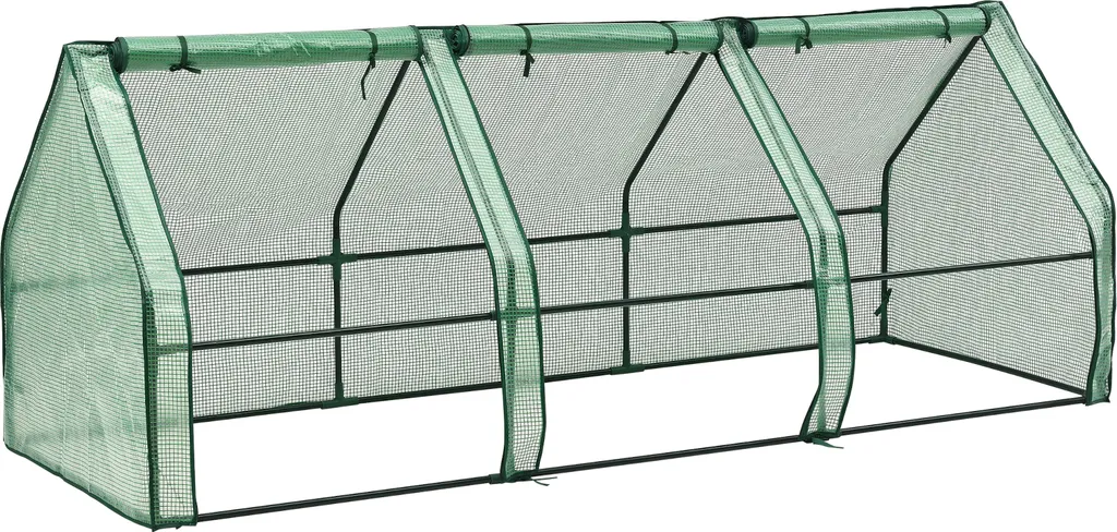 Mini Gewächshaus Höflein 240x90x90cm Foliengewächshaus Für Draußen Treibhaus Mit Reißverschluss Und 3 Fenstern Gitternetzfolie Grün 3 Mini Gewächshaus Höflein 240x90x90cm Foliengewächshaus Für Draußen Treibhaus Mit Reißverschluss Und 3 Fenstern Gitternetzfolie Grün