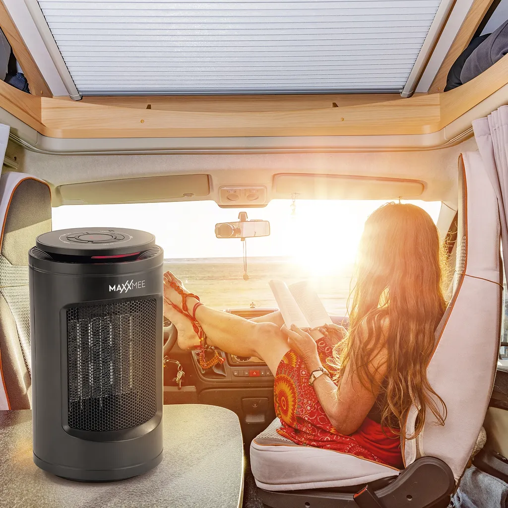 Heizstrahler Standheizstrahler MAXXMEE Tisch-Heizung - 1200W - Schwarz 10 Heizstrahler Standheizstrahler MAXXMEE Tisch-Heizung - 1200W - Schwarz – Bild 8