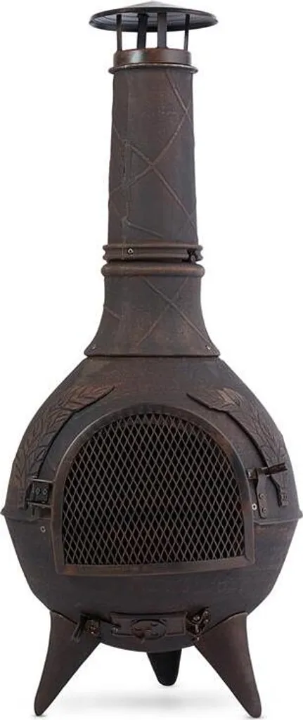 Augustus Gartenofen Terrassenofen Gusseisen 120 Cm Antik-Design Bronze 4 Augustus Gartenofen Terrassenofen Gusseisen 120 Cm Antik-Design Bronze – Bild 2