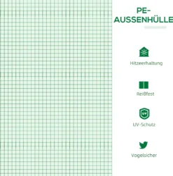 Outsunny Foliegewächshaus Mit Fenster PE Treibhaus Tomatenhaus Frühbeet 120 X 60 X 60 Cm Grün -Günstiges Laube Lust Geschäft 6928f4f7811be3f925348f0168898300