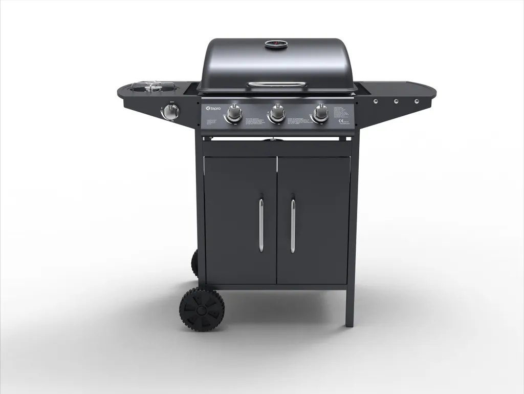 Tepro Gasgrill "Tarboro" 3-Brenner Mit Seitenkocher 12 Tepro Gasgrill "Tarboro" 3-Brenner Mit Seitenkocher – Bild 10