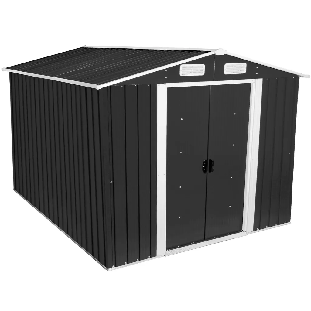 Zelsius Geräteschuppen Mit Schiebetür (B) 236 X (T) 303 X (H) 190 Cm | Anthrazit 3 Zelsius Geräteschuppen Mit Schiebetür (B) 236 X (T) 303 X (H) 190 Cm | Anthrazit
