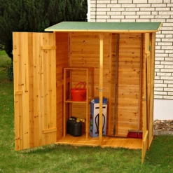 Mucola Gerätehaus Geräteschuppen Gartenschrank Geräteschrank XXL Holz Gartenhaus Schuppen Garten Stauraum Grün Haus Schrank Geräteschrank -Günstiges Laube Lust Geschäft 6beacabf029a64722e7d80a0f61d4e99 1