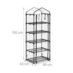 Relaxdays Gewächshaus Für Balkon Mit 5 Ebenen -Günstiges Laube Lust Geschäft 6beb6106f0ceb697c0eebad582af85ae