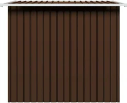 VidaXL Geräteschuppen Braun 194x121x181 Cm Stahl -Günstiges Laube Lust Geschäft 6d48f338786731c2fec3b06c6bbfa78d