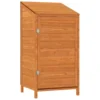 VidaXL Geräteschuppen Braun 55x52x112 Cm Massivholz Tanne -Günstiges Laube Lust Geschäft 6d9e451299e6280c2b2c7899716eca65