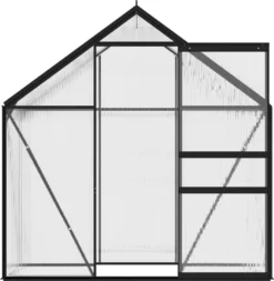 VidaXL Gewächshaus Anthrazit Aluminium 1,33 M² 13 VidaXL Gewächshaus Anthrazit Aluminium 1,33 M² -Günstiges Laube Lust Geschäft 6e0732eb6ae90c42b465d7e6662130fd