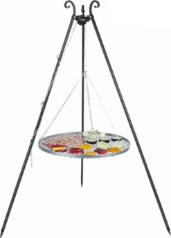 Farmcook E00372 Grill Mit Dem Rost Aus Rohstahl Auf Dem Dreibein VIKING ; Rohstahlrost (Durchmesser): 70cm ; Höhe: 180cm -Günstiges Laube Lust Geschäft 6e1a0407a030220551cf4a549fbd020f
