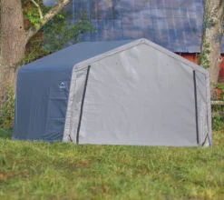 Foliengerätehaus Shelter Logic Shed-in-a-Box 13,7m² Grau 370x370cm -Günstiges Laube Lust Geschäft 6eba5d930f828a89d7b33ffd6a4619f2