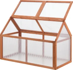 Frühbeet Duiven Mini Gewächshaus Aus Holz 100 X 55 Cm Frühbeetkasten Pflanzenbeet Kiefernholz Polycarbonat -Günstiges Laube Lust Geschäft 70d030569ceb3fd8d3f201168b5bb245