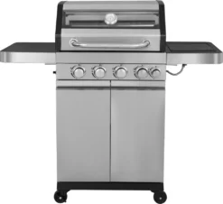 El Fuego Edelstahl Gasgrill Sunset Beach 4+1 Brenner, Grillrost U Grillplatte Gusseisern, Linkes Seitenteil Abklappbar -Günstiges Laube Lust Geschäft 70d4bffed32fa38c3663bf59506bfca3