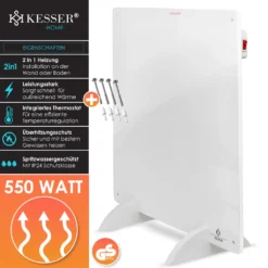 Kesser® Infrarotheizung Infrarot Wandheizung Heizung Heizkörper Heizpaneel 425-550W, Watt:1x 550 Watt -Günstiges Laube Lust Geschäft 71930851cfdc9a89a7f228e3f0ade996