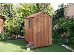 Keter Gerätehaus Darwin 46 Holz-Optik -Günstiges Laube Lust Geschäft 72503e02bf2525901f07dace9202d06c