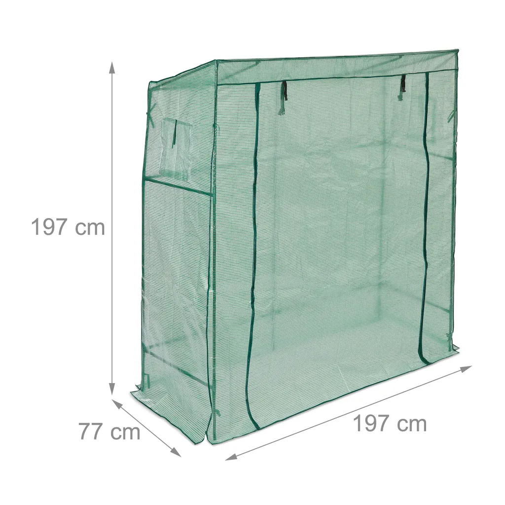 Relaxdays Tomatengewächshaus 197 Cm Hoch 6 Relaxdays Tomatengewächshaus 197 Cm Hoch – Bild 4
