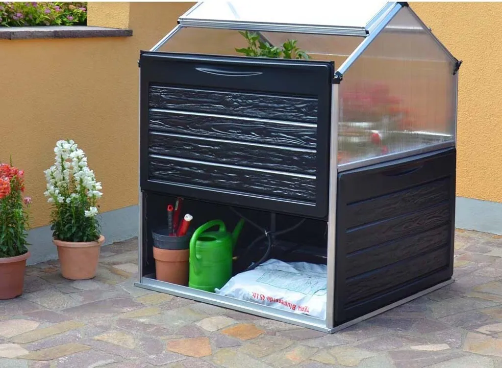 Palram Hochbeet Gewächshaus Plant Inn - Maße Aufgebaut: Ca. 118 X 146,5 X 118 Cm - Farbe: Silber 12 Palram Hochbeet Gewächshaus Plant Inn - Maße Aufgebaut: Ca. 118 X 146,5 X 118 Cm - Farbe: Silber – Bild 10