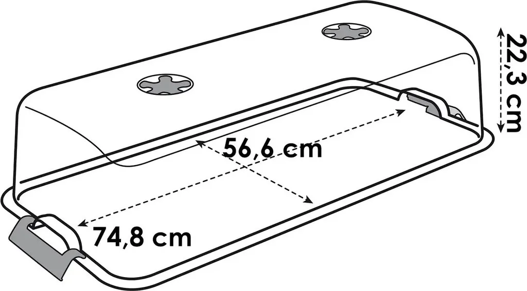 Elho® Green Basics Hochbeet Super XXL Deckel Transparent 75 X 57 Cm - Kunststoff 5 Elho® Green Basics Hochbeet Super XXL Deckel Transparent 75 X 57 Cm - Kunststoff – Bild 3
