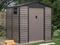 Gartenhaus Gerätehaus - 4,15 M² - Stahl - Holz-Optik - ADELMO 8 Gartenhaus Gerätehaus - 4,15 M² - Stahl - Holz-Optik - ADELMO -Günstiges Laube Lust Geschäft 74377d292563e3c0bde69ec1bd2e8281