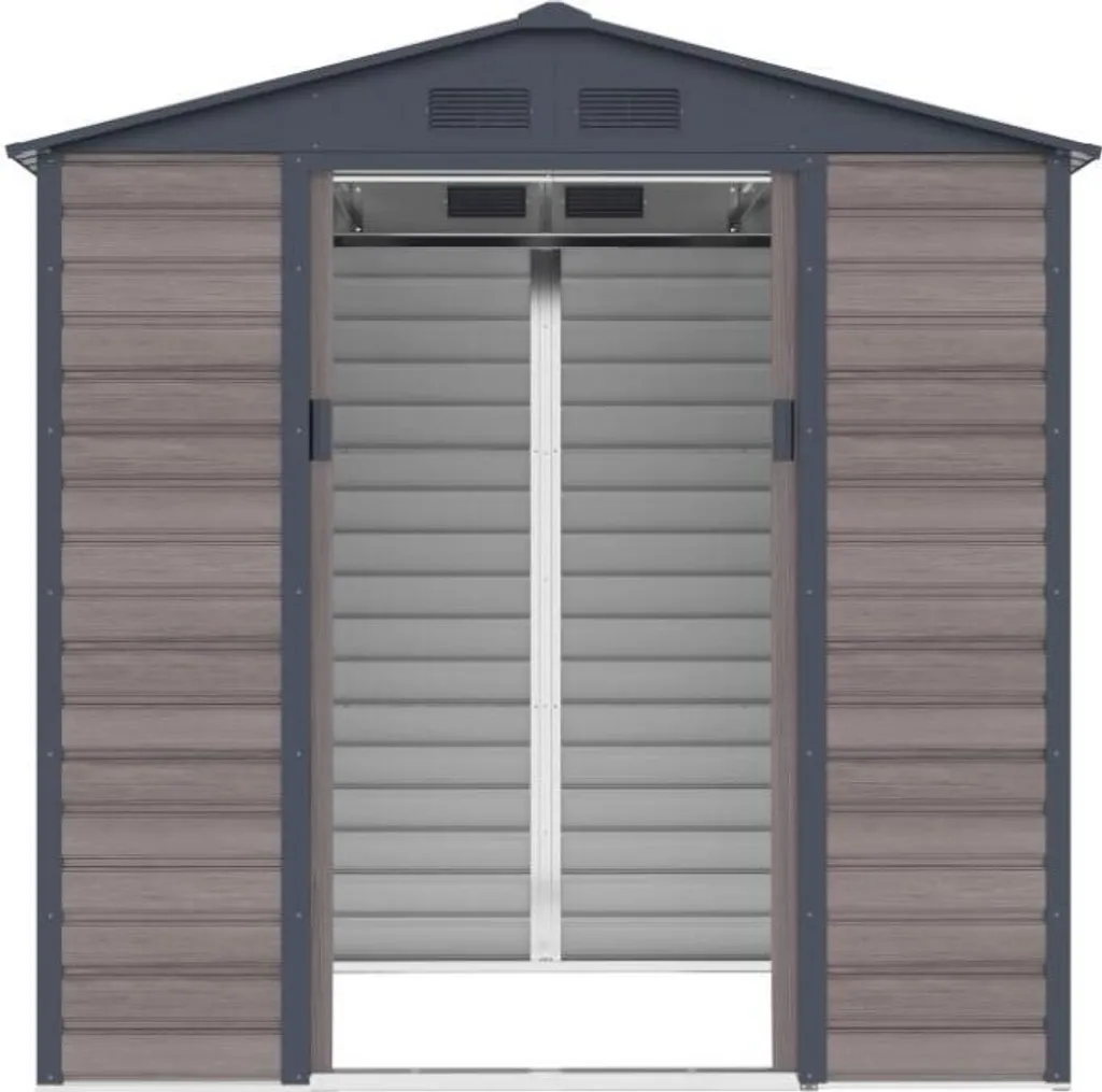 Gartenhaus Gerätehaus - 4,15 M² - Stahl - Holz-Optik - ADELMO 6 Gartenhaus Gerätehaus - 4,15 M² - Stahl - Holz-Optik - ADELMO – Bild 4