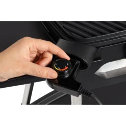 MEDION Elektrogrill (Standgrill, Tischgrill, Grillwagen, Für Balkon Garten Camping, Mit Deckel, 2 Seitentische, 2000 Watt, Antihaftbeschichtung, Rollen, Fettauffangschale, MD10864) -Günstiges Laube Lust Geschäft 74b678f62884dcc072d6c957a5d9b961