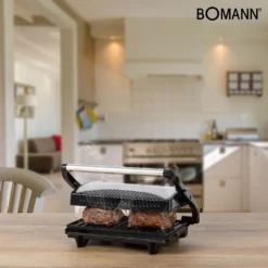 BOMANN Multigrill MG 2251 CB Schwarz/inox Kontaktgrill Antihaftbeschichtet 700W -Günstiges Laube Lust Geschäft 76134cb2c7ff75d272b10b2916d9b6f1